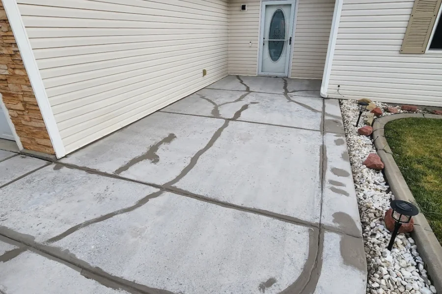 Floor coating project, before